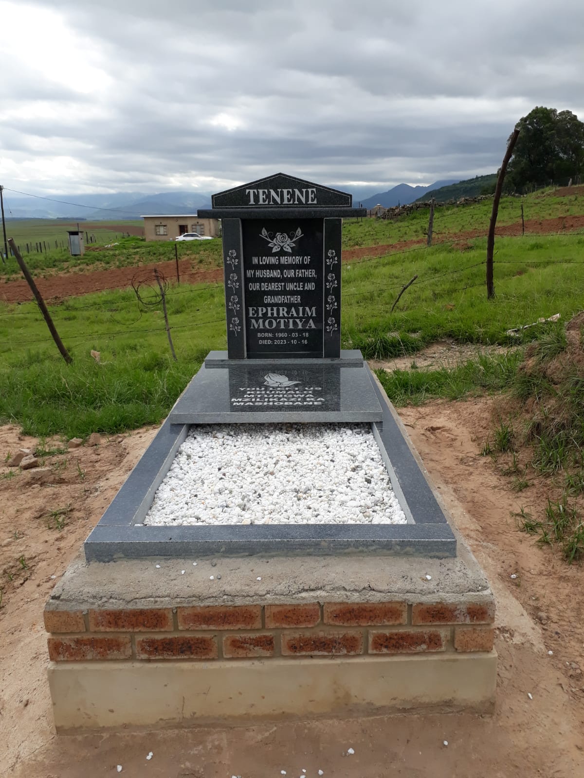 Example of a tombstone